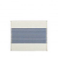 Studiopatró Wilde Linen Center Stripes Placemat In Blue All Linens