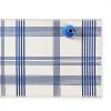 Studiopatró Wilde Linen Plaid Runner In Blue