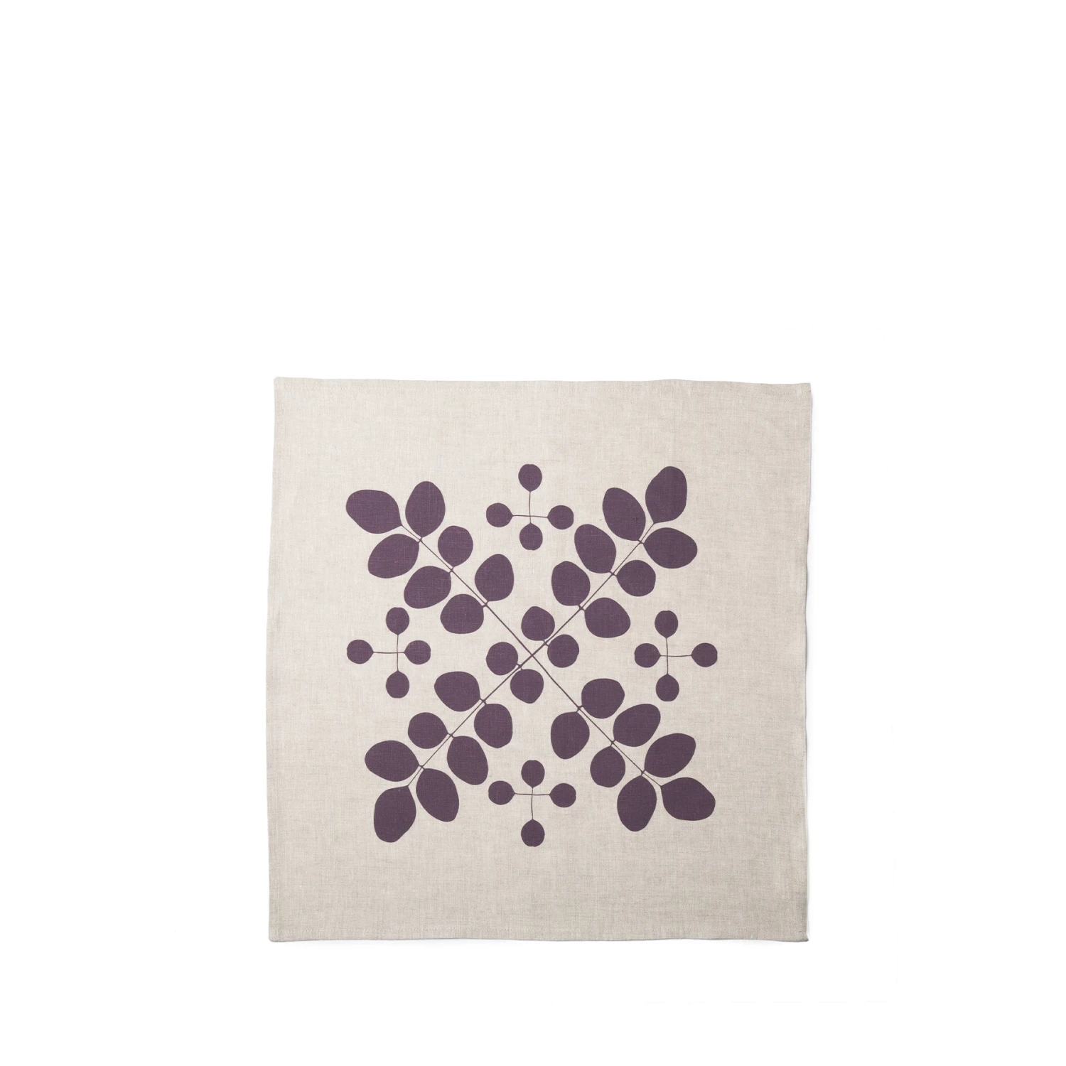 Studiopatró Linen Radial Botanical Napkin In Nightfall 2 Studiopatró Linen Radial Botanical Napkin In Nightfall