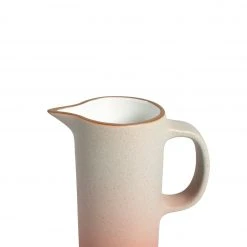 Heath Clay Studio Accessories Small Pitcher In Fog And Tangerine