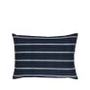 Tensira Cotton Striped Pillow In Blue And Black