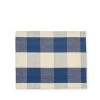 Tensira New Cotton Check Placemat In Navy Blue And Off-White