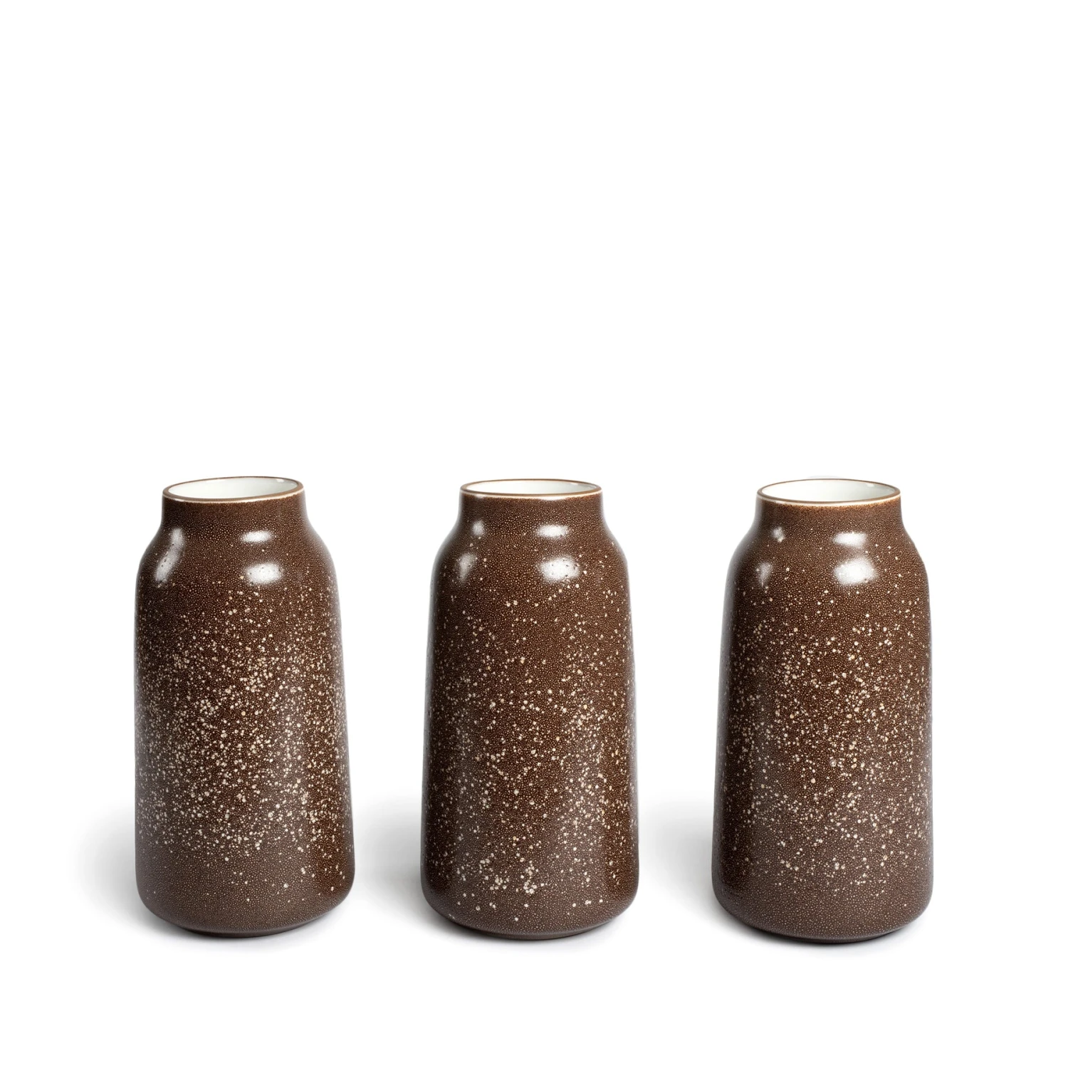 Heath Clay Studio Vases Tall Vase In Matte Brown And Opaque White 2 Heath Clay Studio Vases Tall Vase In Matte Brown And Opaque White