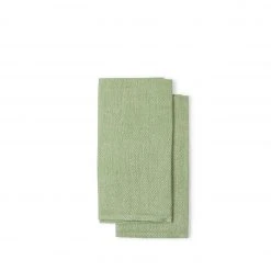 Växbo Lin New Kypert Napkin In Leaf Green (Set Of 2)