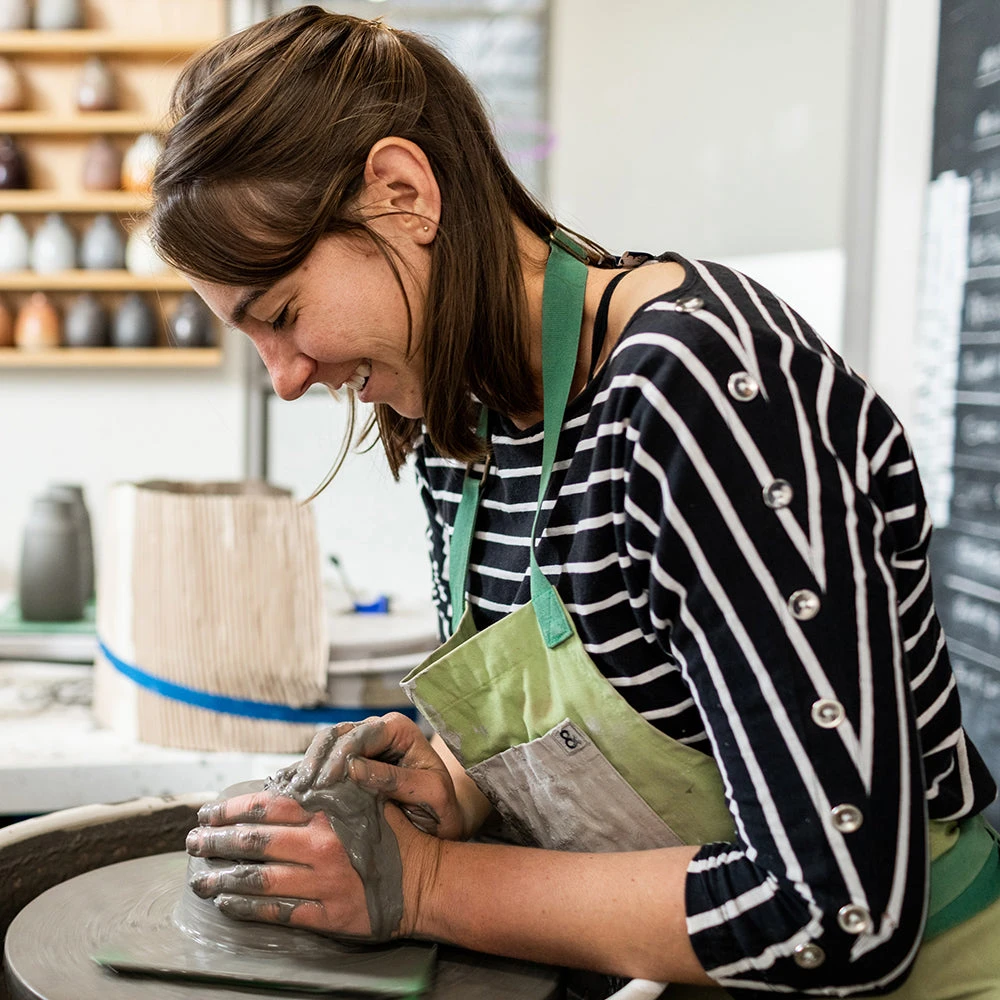Heath Clay Studio Accessories Small Pitcher In Opaque White And Matte Brown 5 Heath Clay Studio Accessories Small Pitcher In Opaque White And Matte Brown