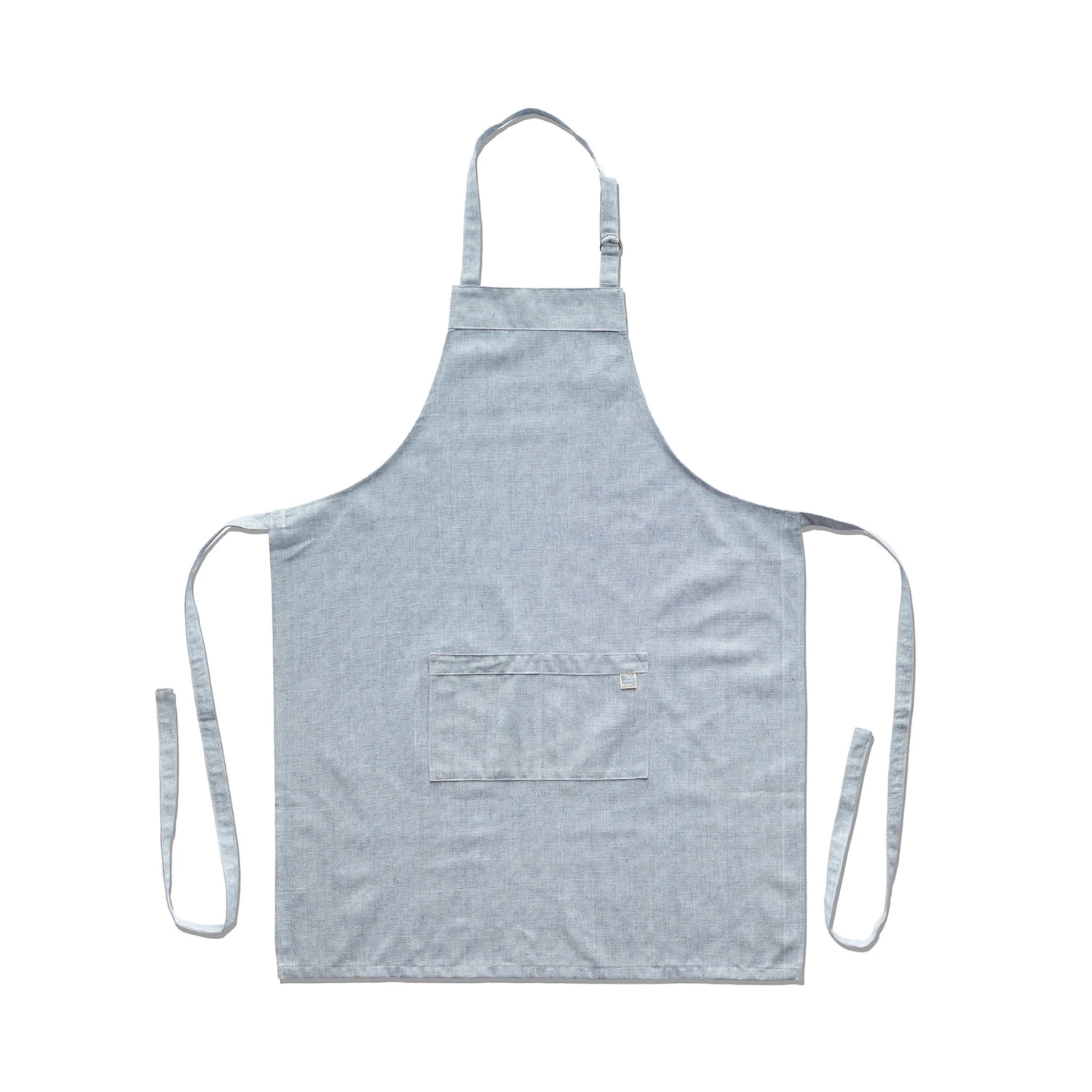 Native Organic Organic Cotton Apron In Blue 1 Native Organic Organic Cotton Apron In Blue