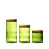 Wine Punts Recycled Bottle Canister In Kelly Green