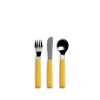David Mellor Heath Kids Flatware Set With Yellow Handles