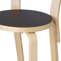 Artek High Chair K65 In Natural And Black Linoleum 5 Artek High Chair K65 In Natural And Black Linoleum