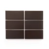 Heath Ceramics M39.2 Matte Brown Shop Tile Samples
