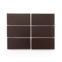 Heath Ceramics M39.2 Matte Brown Shop Tile Samples