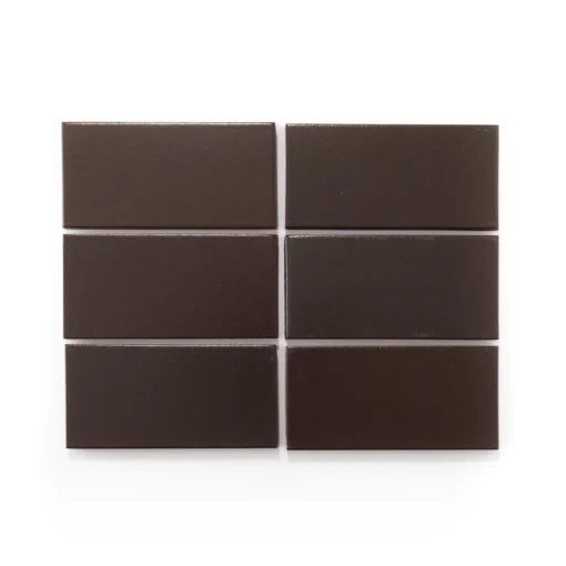 Heath Ceramics M39.2 Matte Brown Shop Tile Samples 6 Heath Ceramics M39.2 Matte Brown Shop Tile Samples