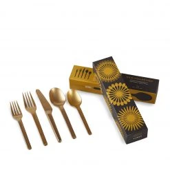 Heath Flatware Muir Flatware In Amber (5 Piece Setting)