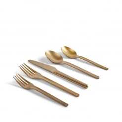 Heath Flatware Muir Flatware In Amber (5 Piece Setting)