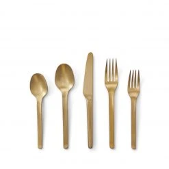 Heath Flatware Muir Flatware In Amber (5 Piece Setting)