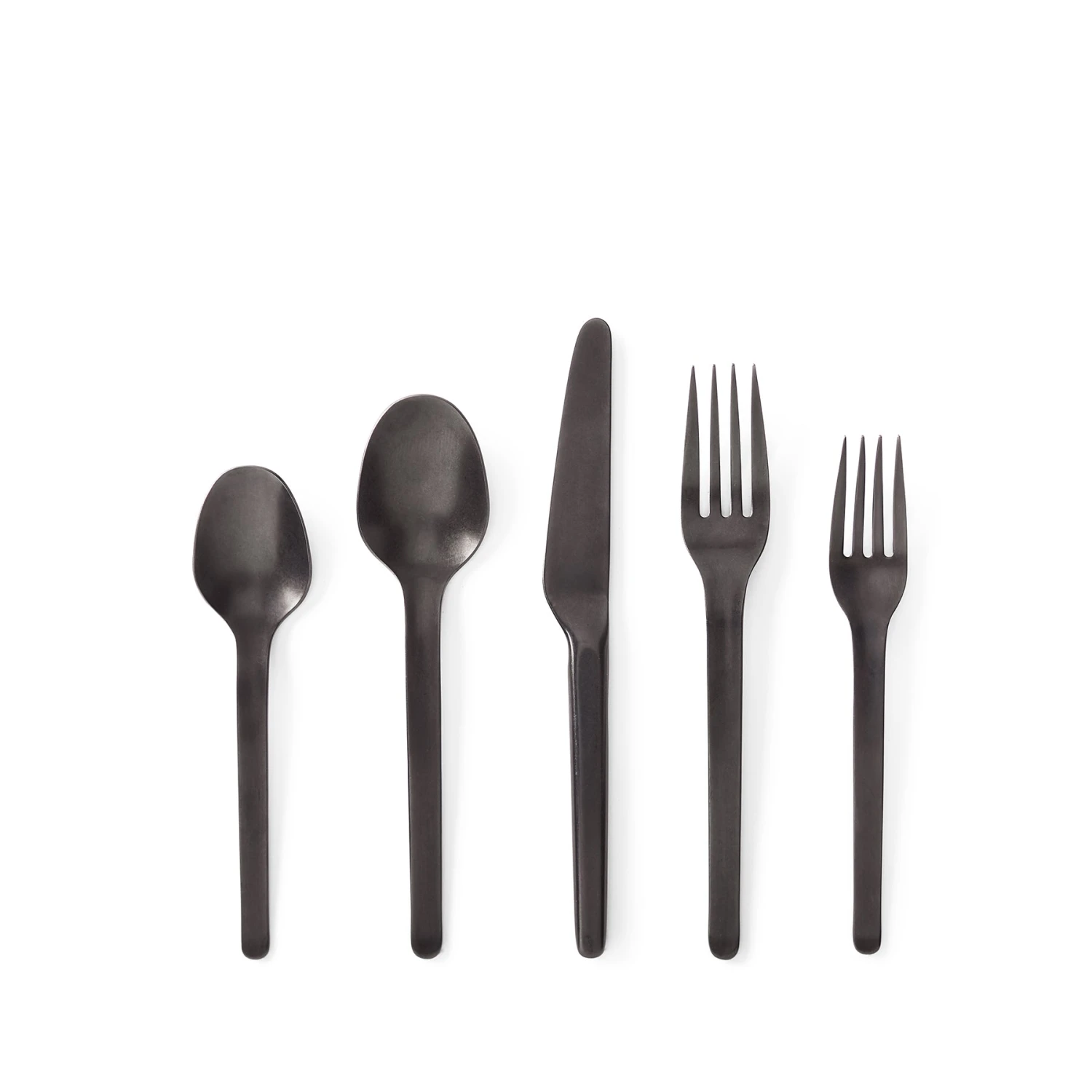 Heath Flatware All Dinnerware Muir Flatware In Onyx (5 Piece Setting) 1 Heath Flatware All Dinnerware Muir Flatware In Onyx (5 Piece Setting)