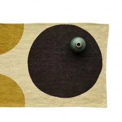 Block Shop Textiles Registry Essentials Otto Runner In Ochre