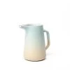 Heath Clay Studio Large Pitcher In Aqua And Barley All Dinnerware