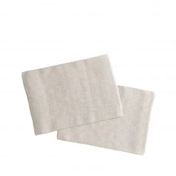 Växbo Lin Registry Essentials Linen Rutig Strandrag Placemats In White (Set Of 2)