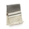 Libeco Small Linen Fouta Guest Towel In Beeswax Stripe All Linens