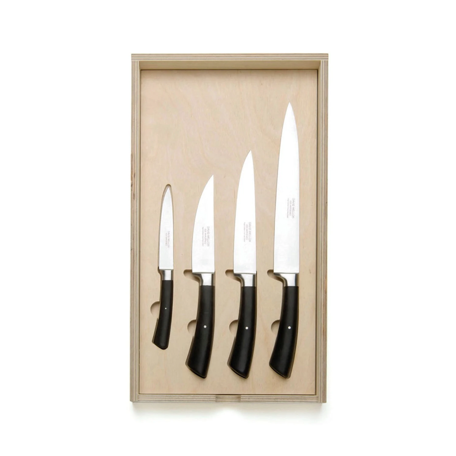 David Mellor Kitchen Knife Starter Set With Black Handle Registry Essentials 1 David Mellor Kitchen Knife Starter Set With Black Handle Registry Essentials