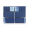 Heath Ceramics Tile DG6 Bay Blue Blend Rectangles