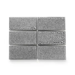 Heath Ceramics Tile LM1 Chalk-Gunmetal