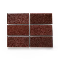 Heath Ceramics Tile LM2 Paprika-Gunmetal