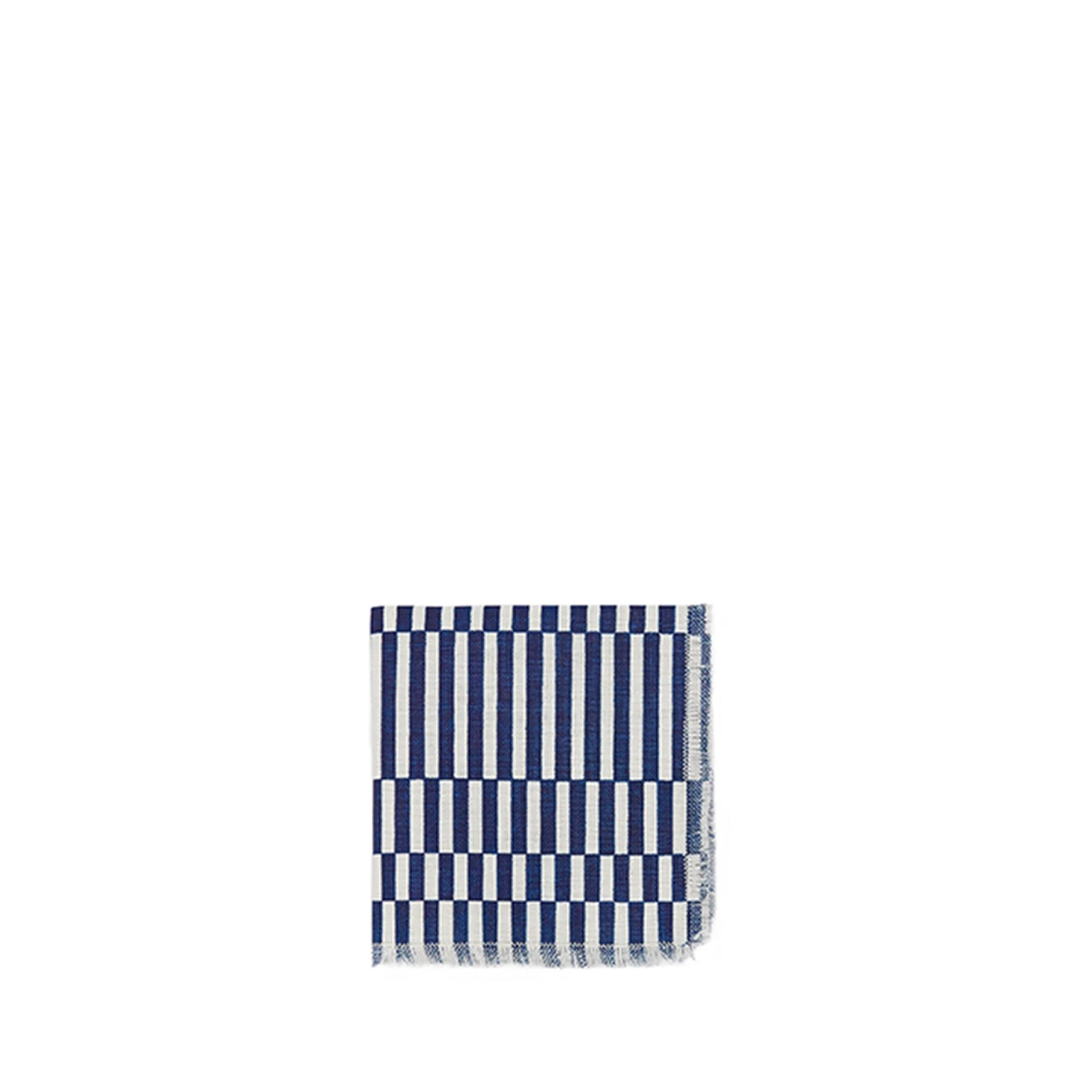 Fernhill All Linens Wotan Cocktail Napkin In Blue On Oyster Ground 2 Fernhill All Linens Wotan Cocktail Napkin In Blue On Oyster Ground